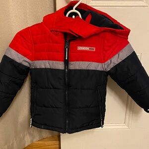 London Fog Red and Black Kids' Jacket